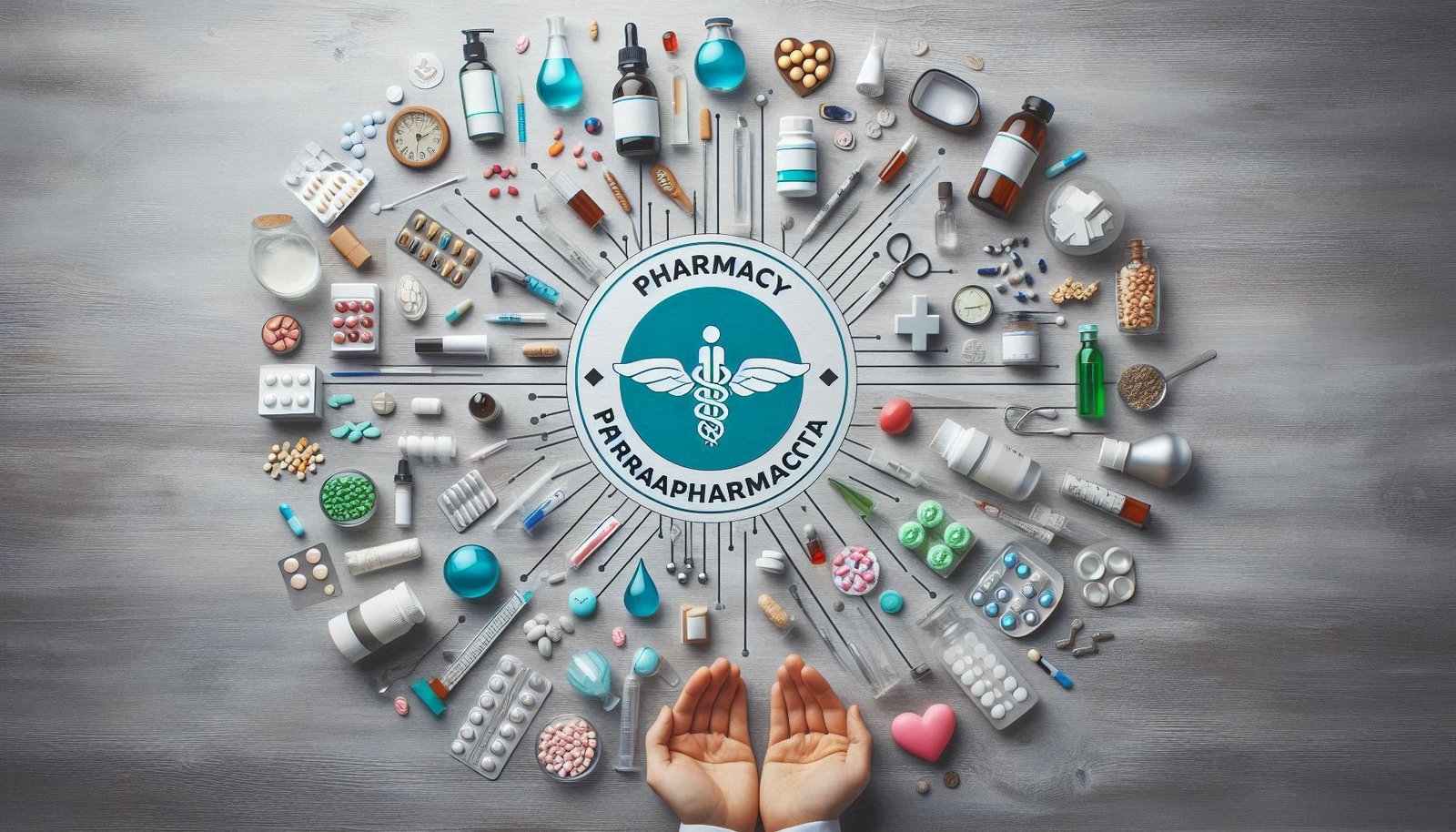 Distribuidores de farmacia y parafarmacia gestionando productos de salud y bienestar