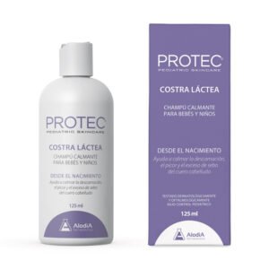Champú natural para costra láctea en bebés con oleuropeína y caléndula – PROTEC 125ml